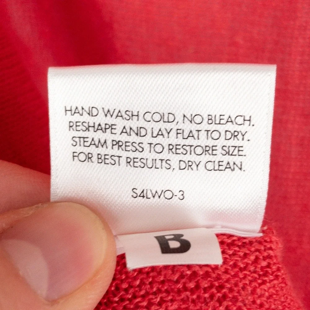 Eileen Fisher Organic Linen Top Womens Small Pink Sustainable Beach Sustainable - Picture 8 of 8